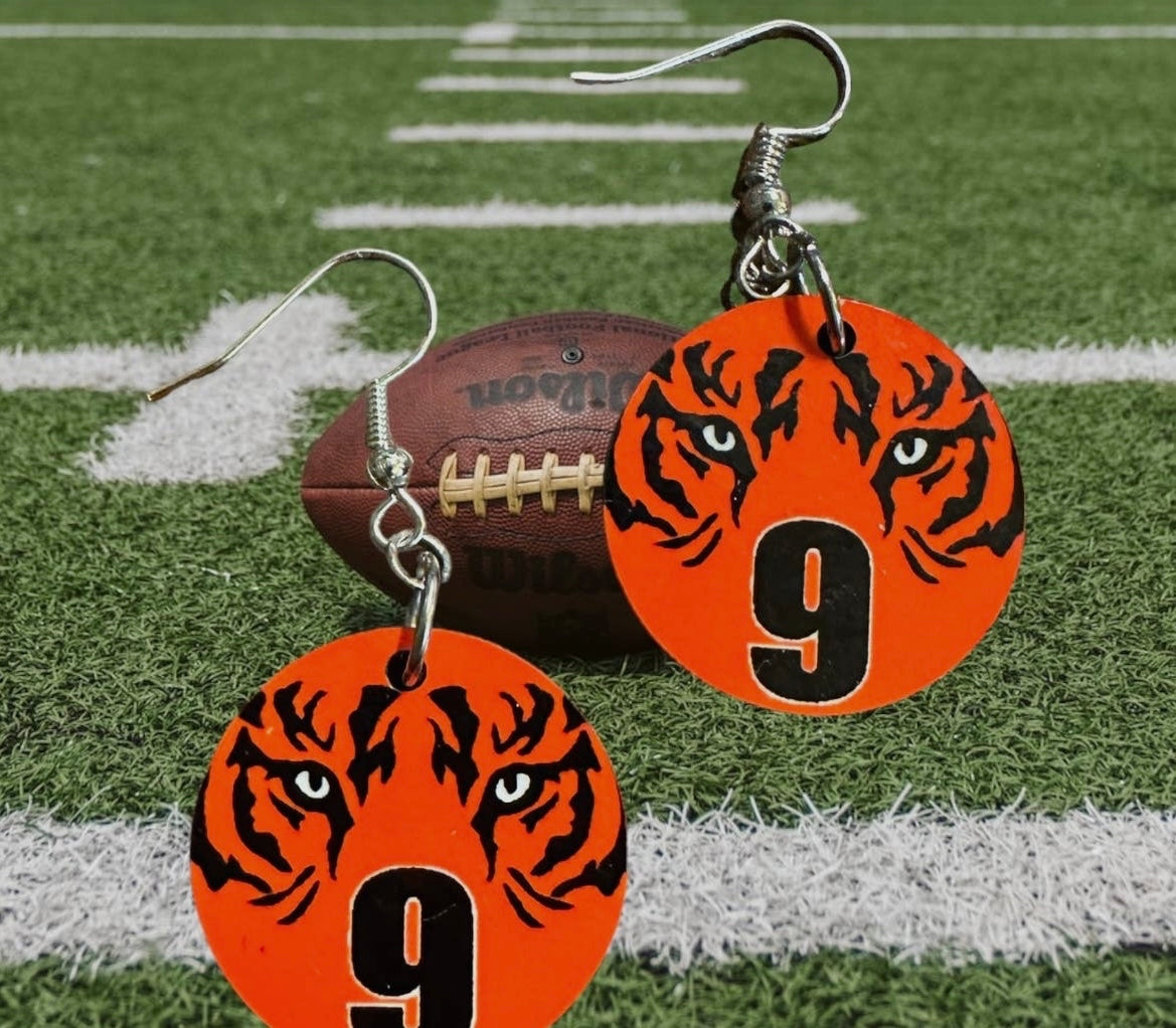 Bengals #9 Earrings