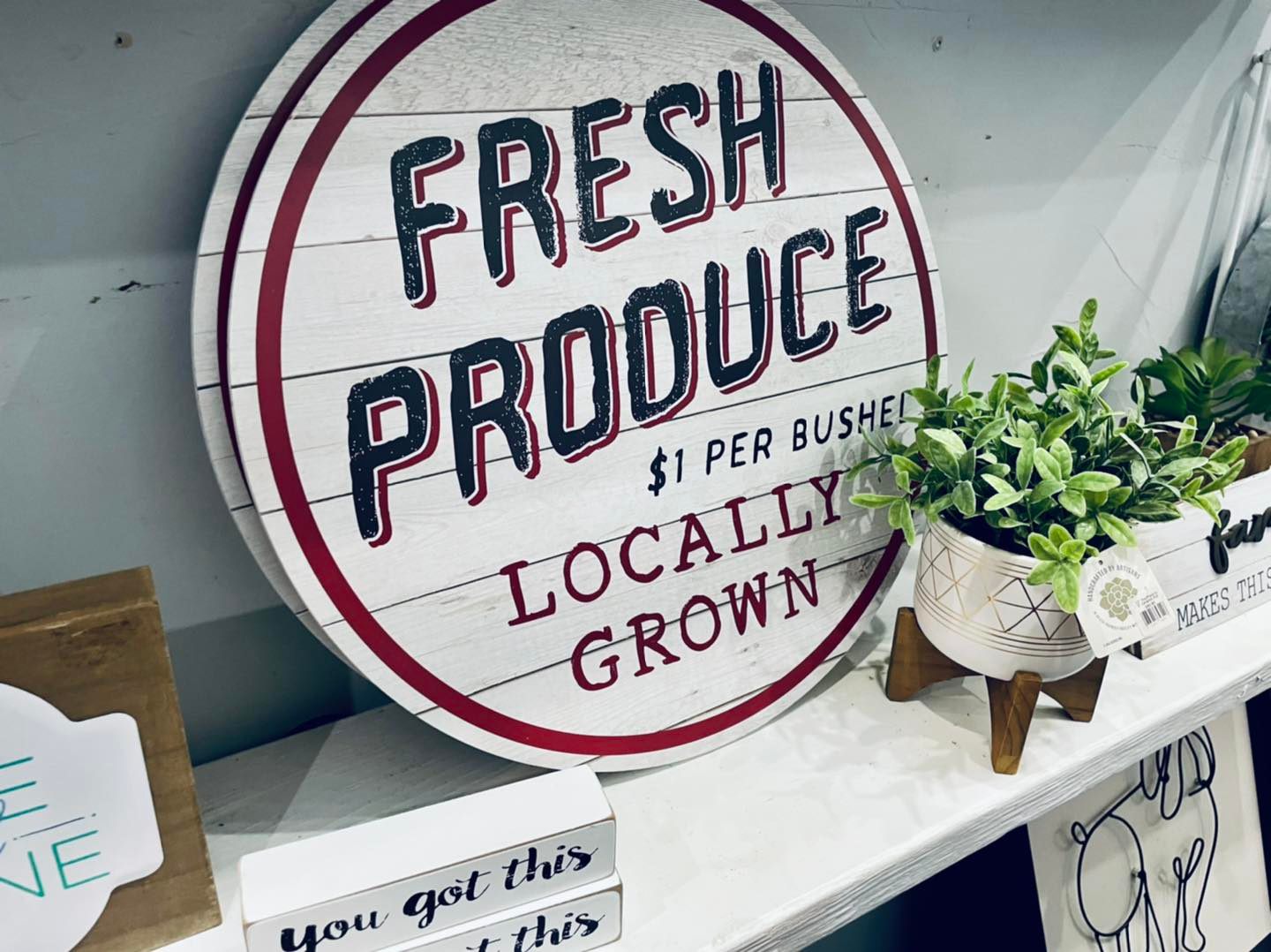 Paula Deen Decor Fresh Produce Sign Large