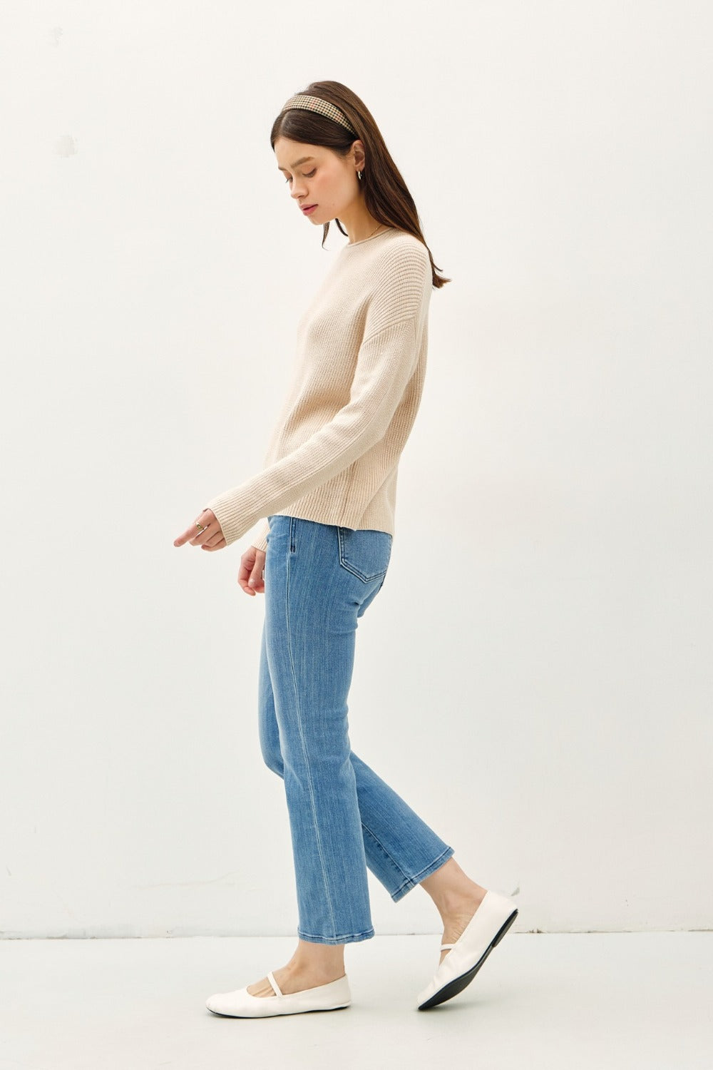 Round Neck Long Sleeve Sweater