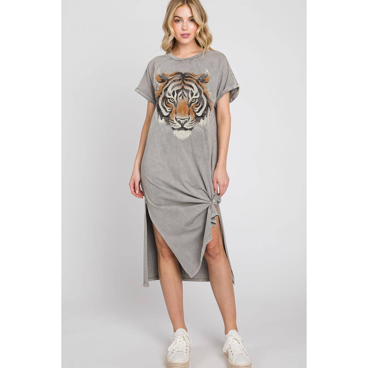 Tiger Face Mineral Graphic Dress