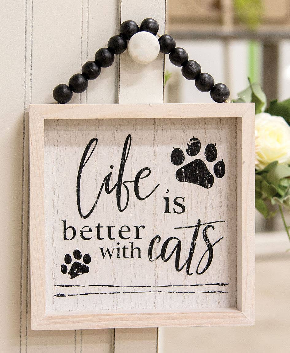 Life Is Better With Pets Beaded Sign