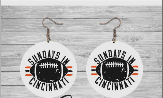 Sundays In Cincinnati Earrings