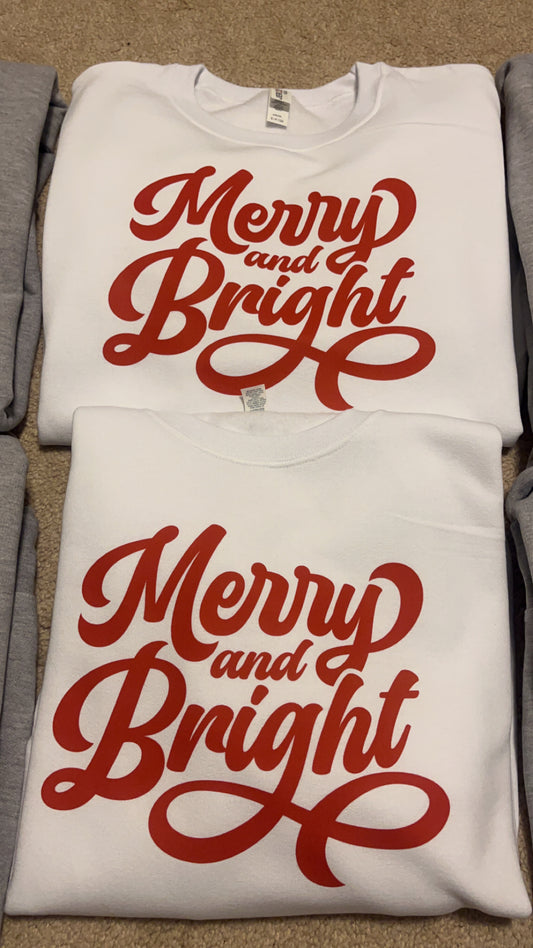 Merry and Bright Christmas Crewneck