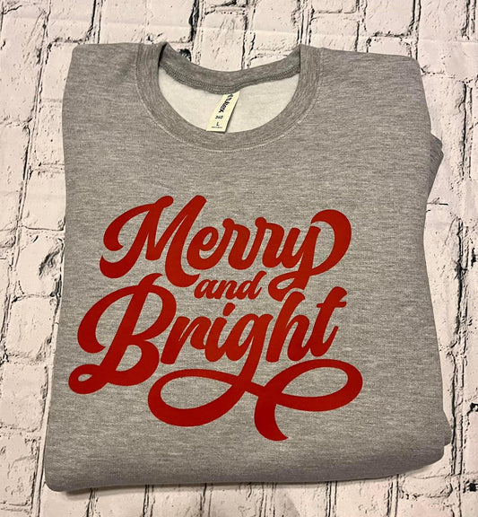 Merry and Bright Christmas Crewneck