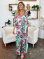 Double Take Full Size Half Sleeve Wide Leg Jumpsuit