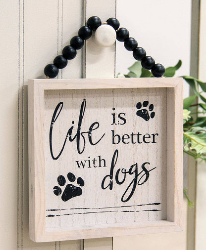 Life Is Better With Pets Beaded Sign