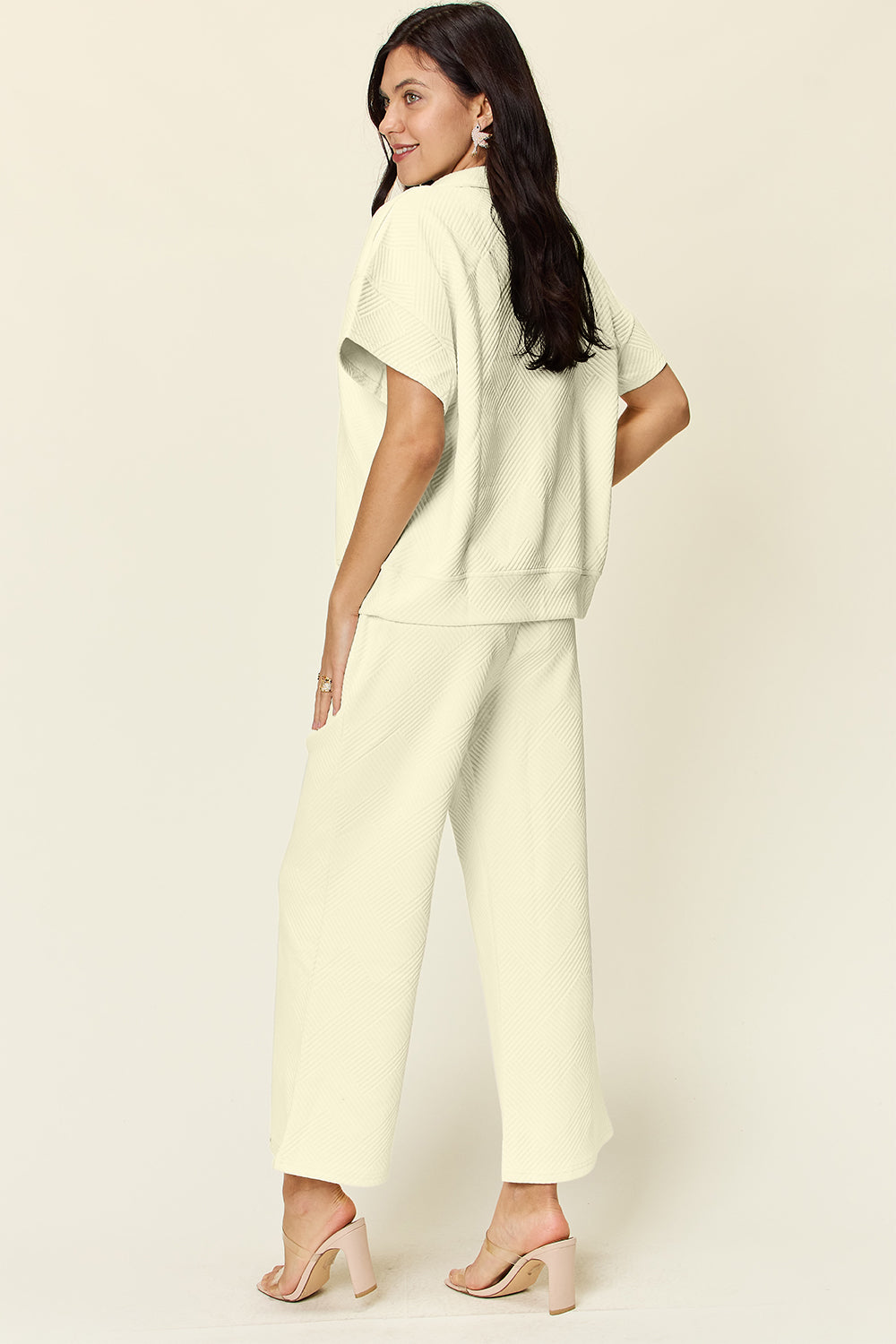 Short Sleeve Top and Pants Set