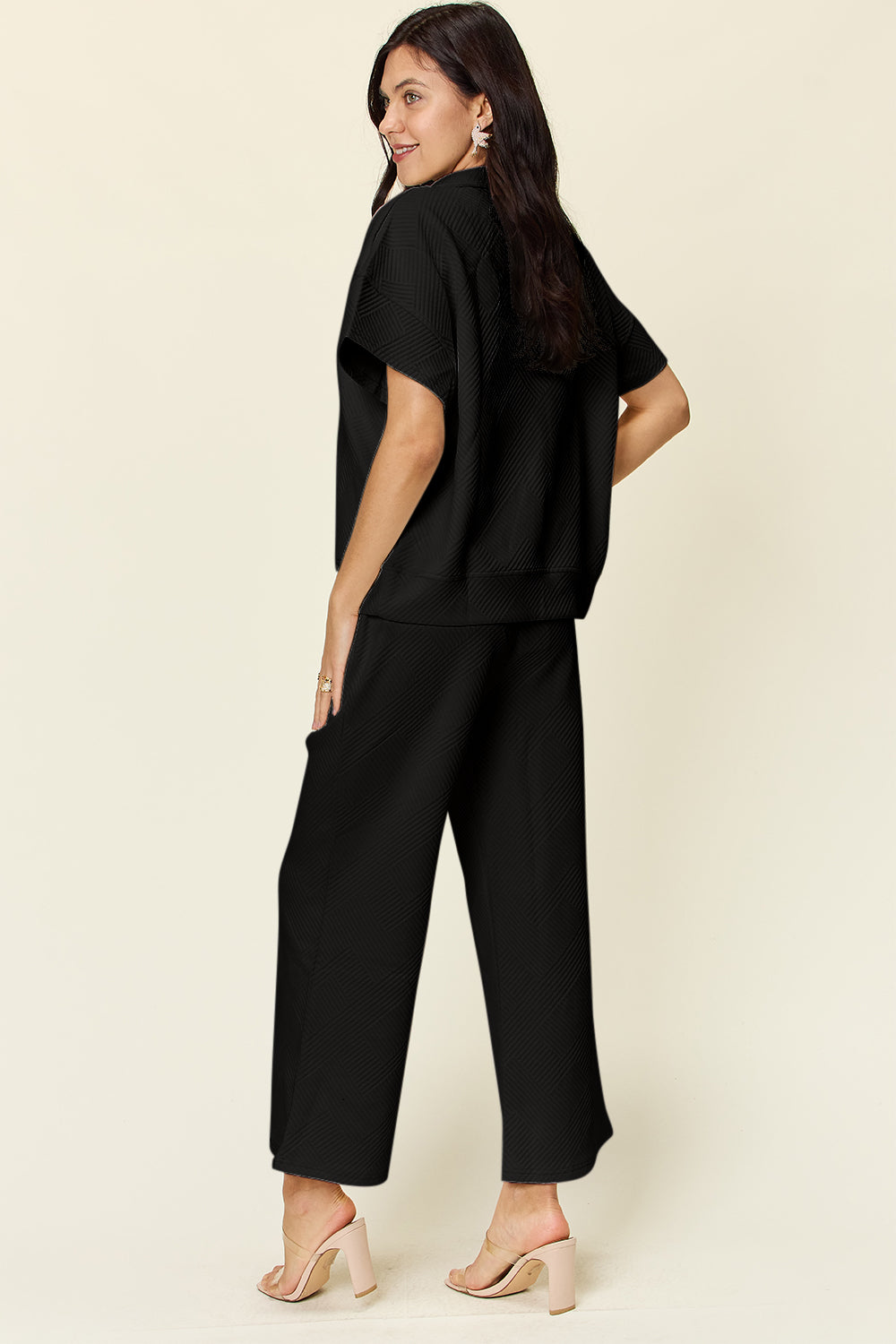 Short Sleeve Top and Pants Set