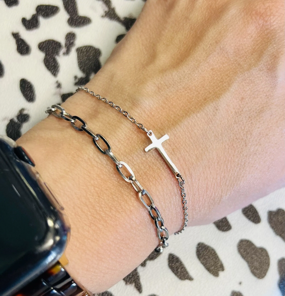 Lay it Down Cross Bracelet/Anklet