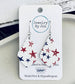 Elegant Teardrop (Small): Hand Drawn Stars